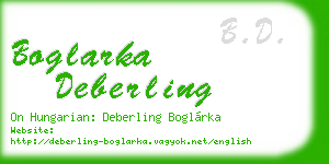 boglarka deberling business card